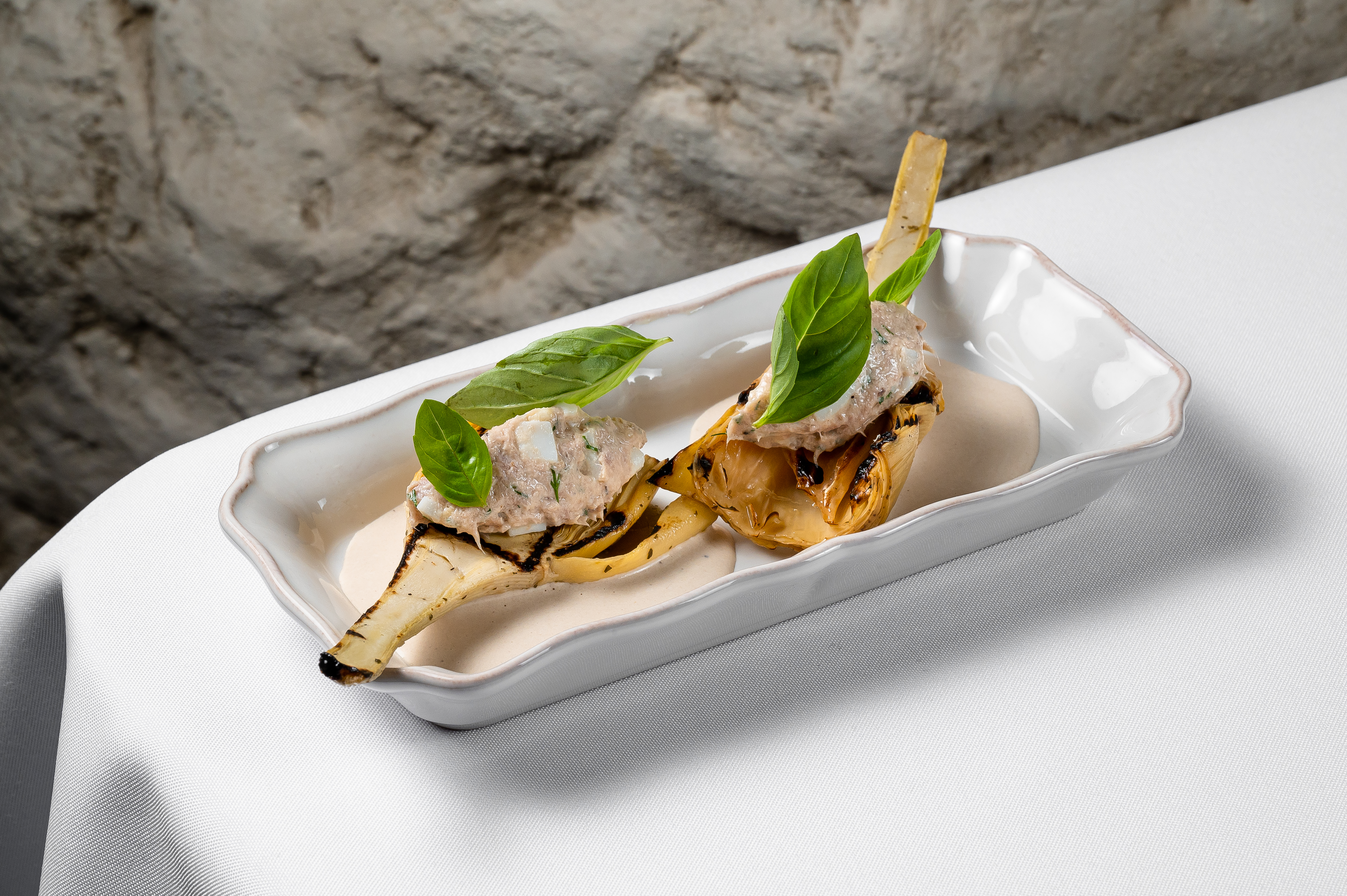 Артишоки по-римски с пате из тунца